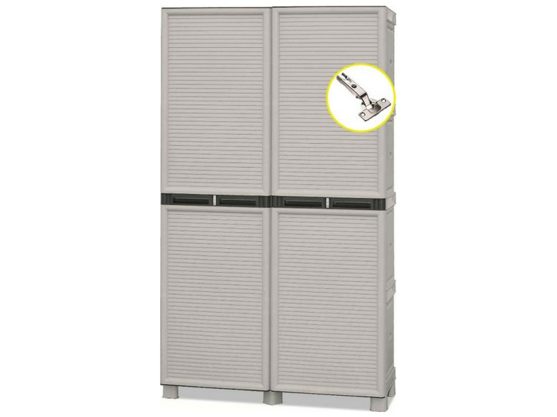 Πλαστική_Ντουλάπα_24kg_100x39x172_MASSIF_2φυλλη_Ατσάλινοι_Μεντεσέδες_4_χώρων_ARTPLAST_CONCERT_a