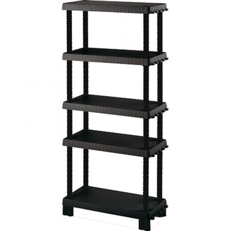 Πλαστική_Ραφιέρα_Επεκτεινόμενη_10kg_Ιταλίας_5όροφη_72x35x164,5_40kg_Αντοχή_ανά_Ράφι