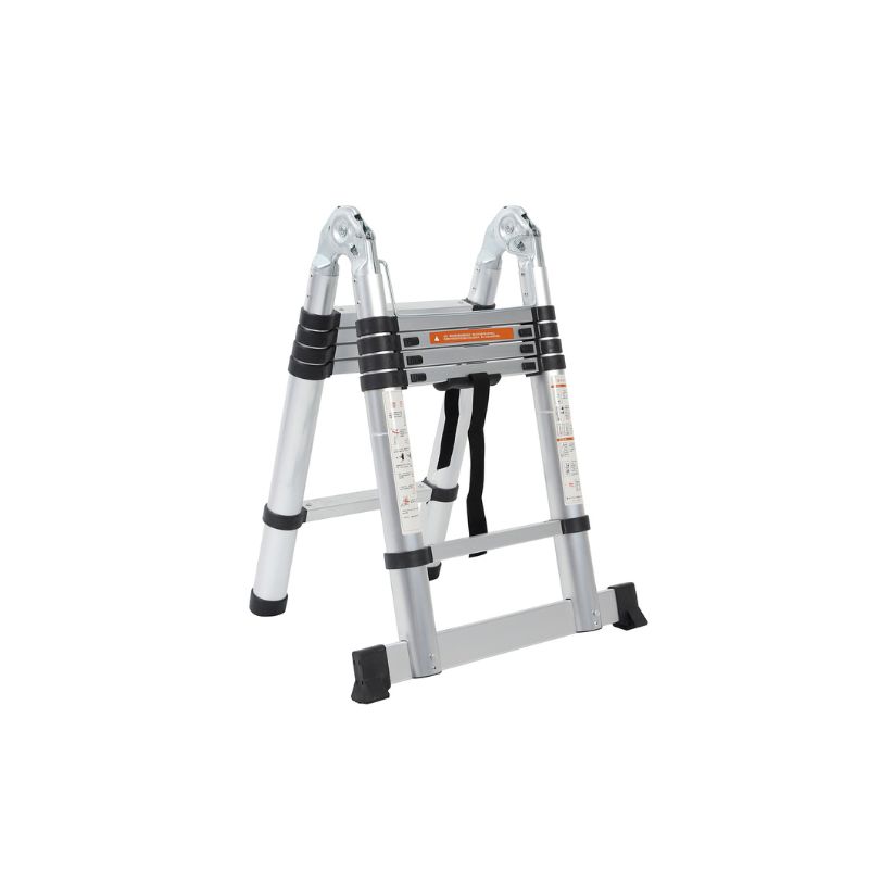 Διπλή_Τηλεσκοπική_Σκάλα_3.2m_Αλουμινίου_με_10_Σκαλιά_Βάρος_11kg_MAX_Αντοχή_150kg_EN131_1