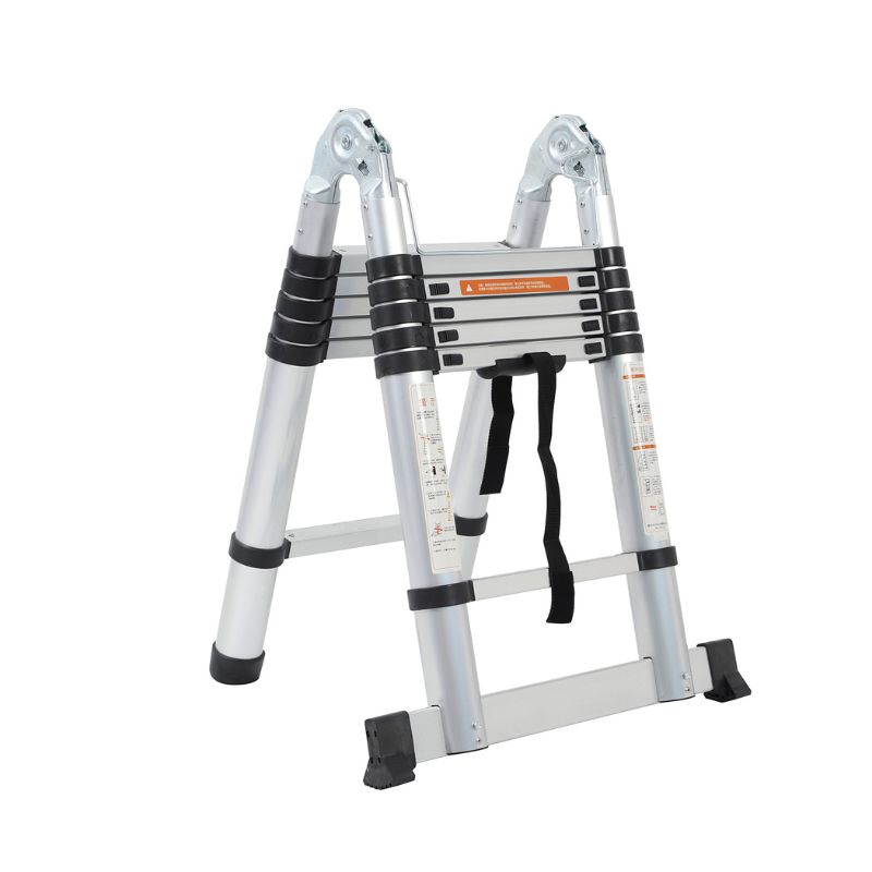 Διπλή_Τηλεσκοπική_Σκάλα_3.8m_Αλουμινίου_με_12_Σκαλιά_Βάρος_13.1kg_MAX_Αντοχή_150kg_EN131_1
