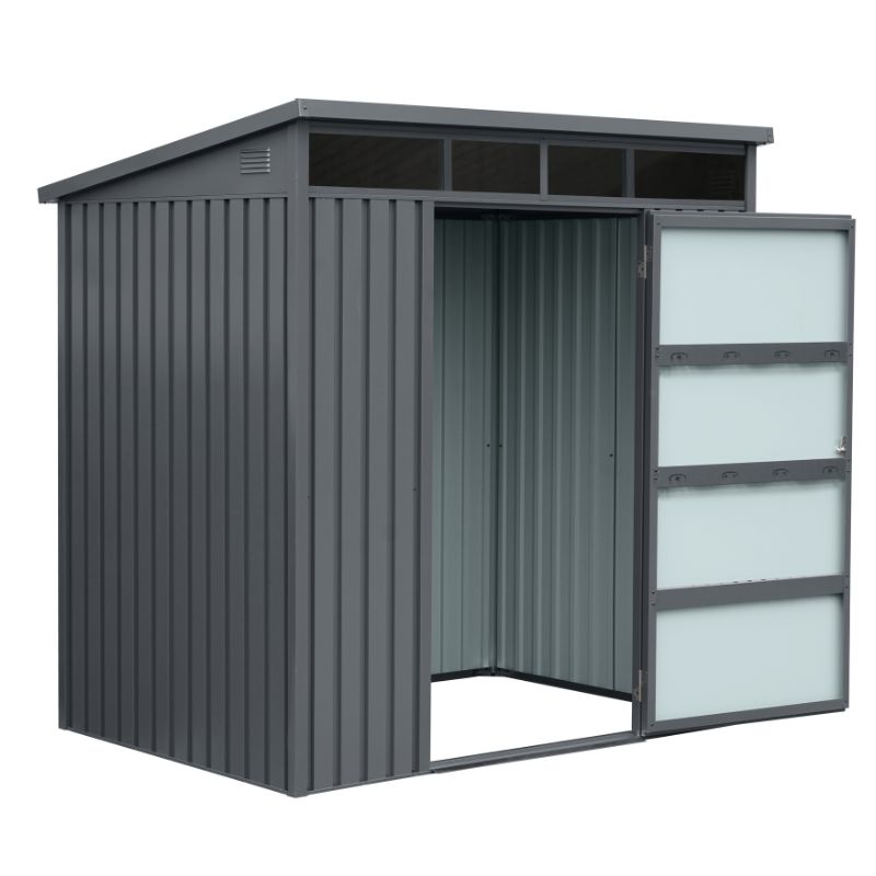 Μεταλλική_Αποθήκη_Κήπου_148x199x199__5x7__3m³_Γαλβανιζέ_Skylight_Premium_Ανθρακί_SUNSHED_2