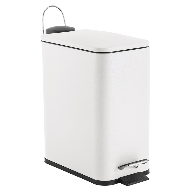 VESTA_Κάδος_Μπάνιου_5lt_Ορθογωνιος__Πεντάλ__Γυαλιστερό_λευκόςί