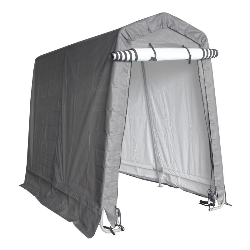 Υφασμάτινη_Αποθήκη_Κήπου_-_Κιόσκι_Γκαράζ_Κήπου_305x183x240__10'x6'x7.87'__13.4m³_Πολυαιθυλένιο_Tod_B_Γκρι_LILYSHED_2