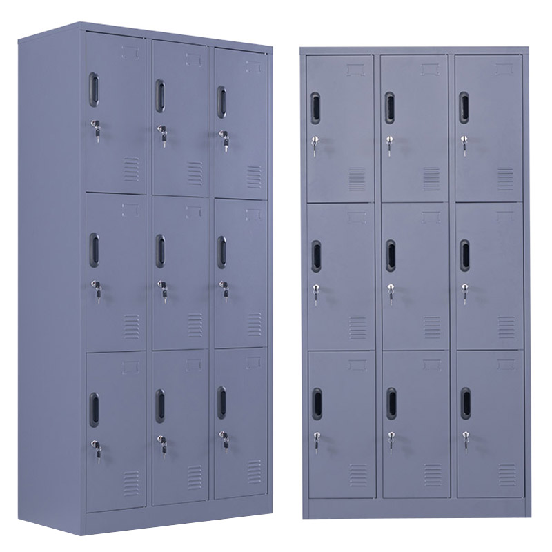 VESTA_Μεταλλική_Ντουλάπα_-_Φοριαμός_(Locker)_9_Θέσεων_Χωρίς__Πόδια_Ανθρακί_Ματ._(3)jpg